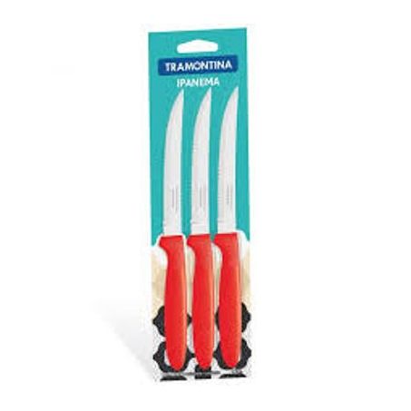 TRAMONTINA FACA MESA INOX IPANEMA 3 PCS 375       