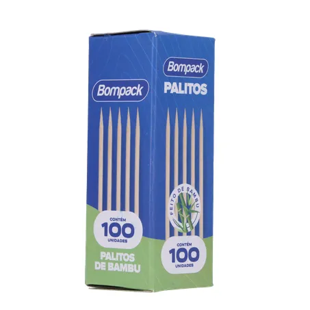 Palitos de bambu bompack bandeja c/100 360-13
