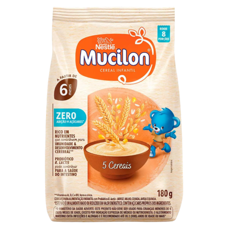 CEREAL INF MUCILON SEL NAT 180G 5 CER C/QUIN