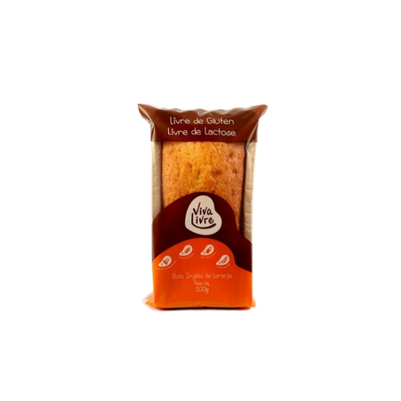 BOLO INGLÊS LARANJA VIVA LIVRE SEM GLÚTEN 200G