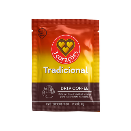 CAFE DRIP TRADICIONAL TRES CORACOES 10 G          