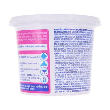 Sabão Pasta Cristal Rosa 500g 360-19