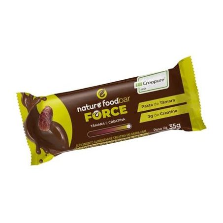 Barra de Tâmara com Creatina e Cobertura de Chocolate Meio Amargo 35g