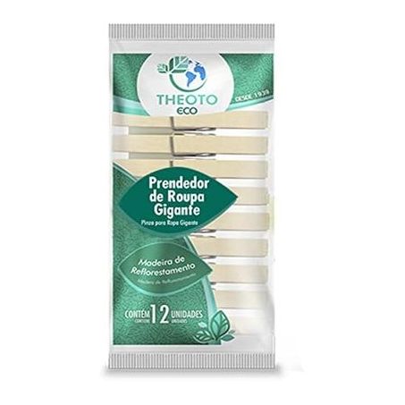 Prendedor de Roupa Gigante Theoto c/12