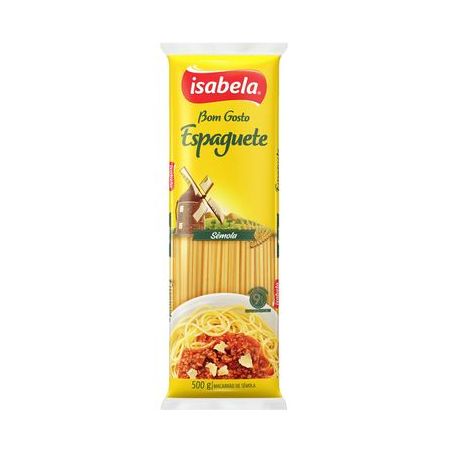 MACARRAO ISABELA 400G SEMOLA ESPAGUETE