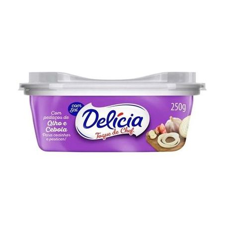 Margarina delicia tq chefe 250gr alho cebola