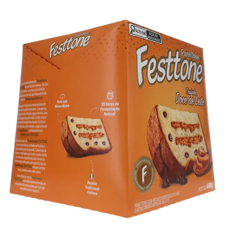 Panettone Festtone Trufado Doce De Leite 400G 360-13