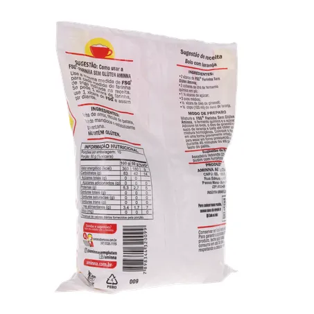 Farinha Sem Glúten Aminna Embalagem 500G 360-15