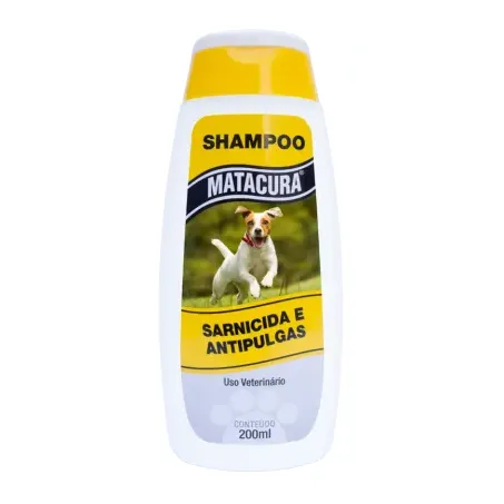 Shampoo matacura sarnicida e antipulgas frasco 200ml