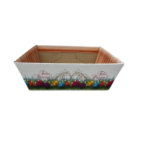 CESTA DE PASCOA OVOS FELIZ PASCOA 14X40X30 3549   