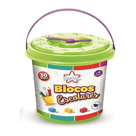 Blocos escolares big star 30 peças