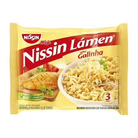 MACARRÃO INSTANTÂNEO NISSIN LÁMEN GALINHA 85G