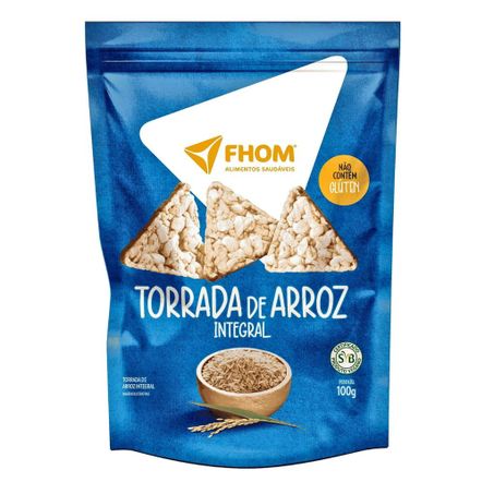 TORRADA DE ARROZ INTEGRAL 100G - FHOM