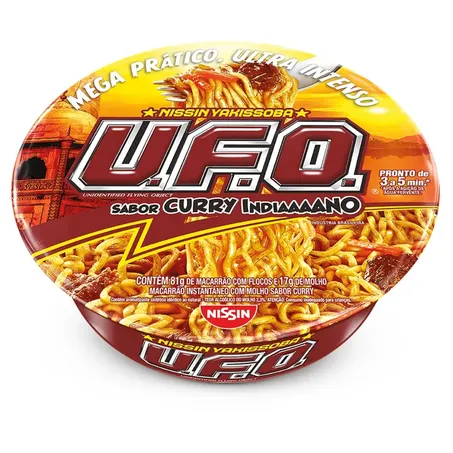 Macarrão instântaneo nissin yakissoba curry ufo 98g