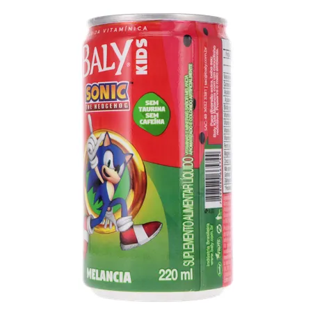 Suplemento Alimentar Líquido Melancia Zero Lactose Sonic Baly Kids Lata 220ml 360-4