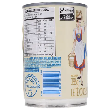 Leite Condensado Moça 395g - Integral - Lata 360-3