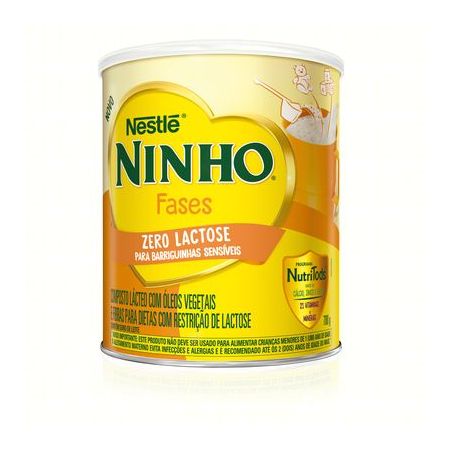 COMPOSTO LACTEO NINHO FASES ZERO LACTOSE LATA 700G