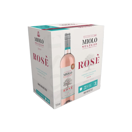 Vinho seleção rose seco miolo bag 3l