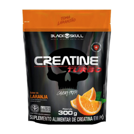 CREATINE BLACK SKULL 300G LARANJA REFIL