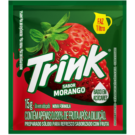 Refresco em po parati trink 15g morango