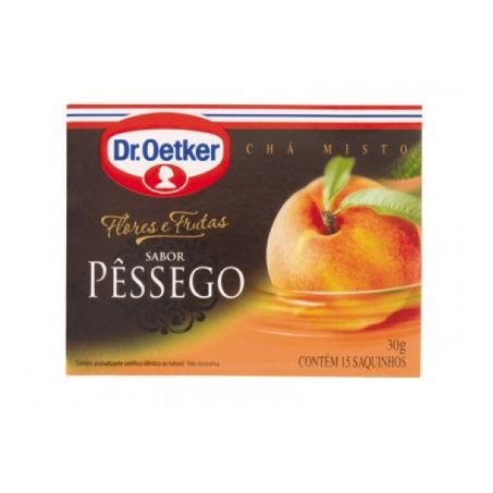 Chá Dr Oetker Flores E Frutas Sabor Pêssego Caixa 15 Sachês 30G
