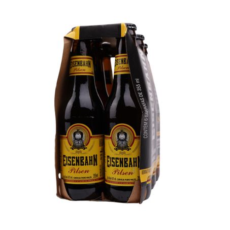 Cerveja eisenbahn pilsen original 355ml c/6 unds 360-47