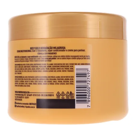 Creme de Tratamento Niely Gold Água de Coco 430g 360-20