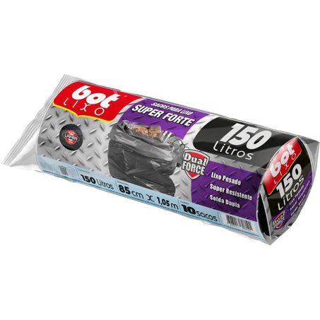 Saco Para Lixo Bot Roll Super Forte 10x150L
