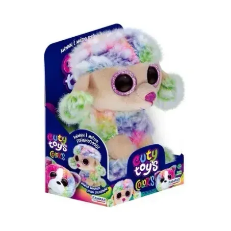 Brinquedo Pelucia Cuty Toys Colors 