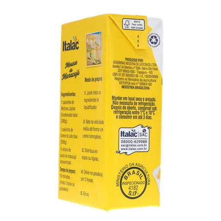 Mistura láctea condensada Italac soro de leite 395g
 360-24