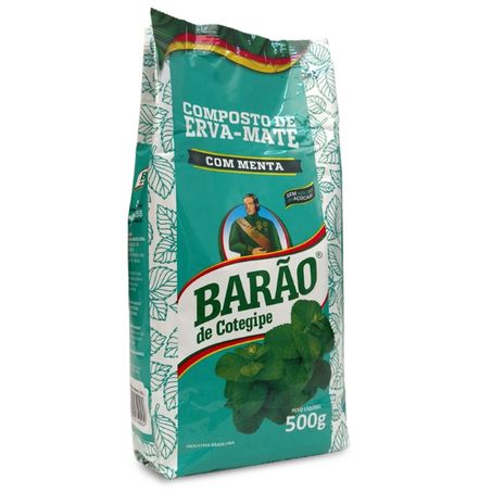 Erva mate barão menta 500g