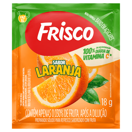 Refresco frisco laranja 18g