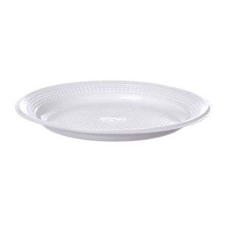 Prato regina branco 20cm com 10