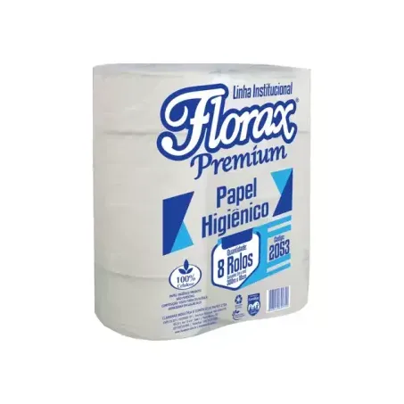 Papel hig florax 8 rolos premium