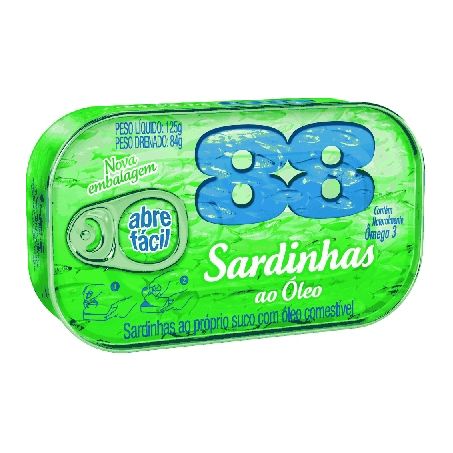 SARDINHA 88 EM ÓLEO 125G