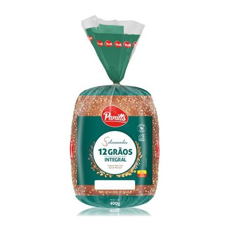 PÃO PANITTS 12 GRÃOS 60% INTEGRAL 400G