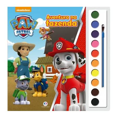 Livro Aquarela Aventura Na Fazenda Patrulha Canina