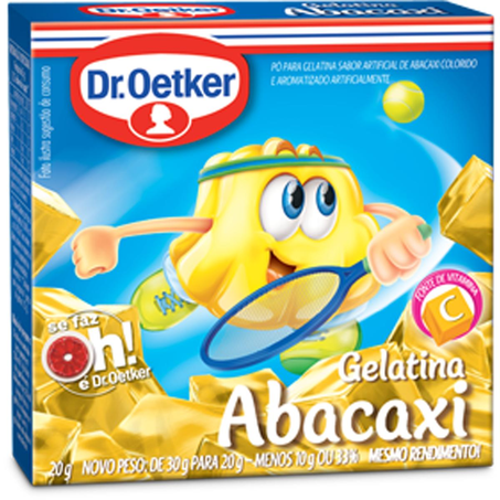 Gelatina Dr. Oetker 20g - Abacaxi