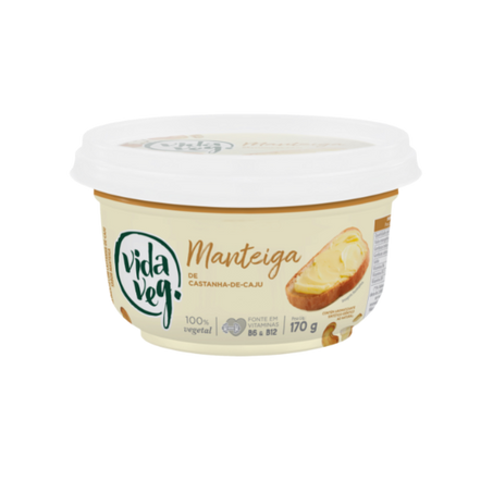 Manteiga vida veg castanha caju 200gr