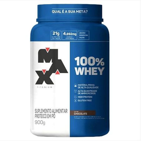 WHEY PROTEIN 100% MAX TIT 900G CHOCOLATE