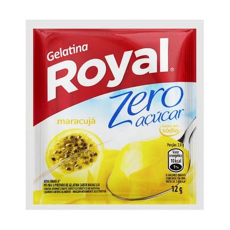 Gelatina em Pó Royal Zero Maracujá 12G