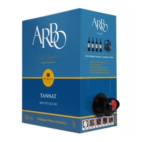VINHO TINTO ARBO TANNAT BAG 3L