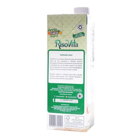 Bebida de Arroz Risovita Original Caixa 1L 360-48