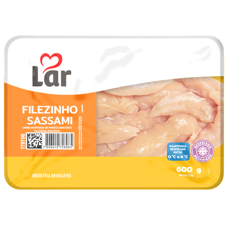 Filé Sassami Resfriado Lar Bandeja 600g