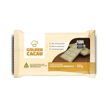 CHOCOLATE GOLDEN CACAU BRANCO 500G