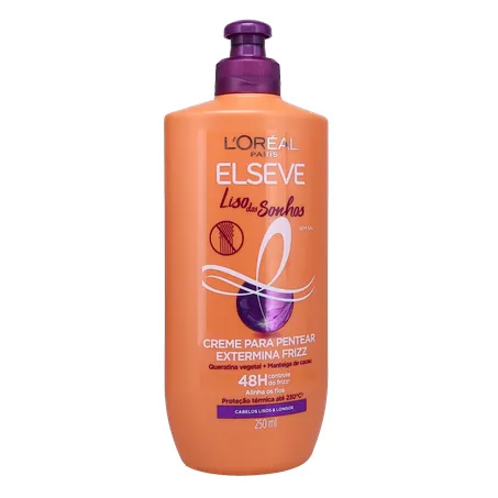 Creme para Pentear L'oréal Paris Elseve Liso dos Sonhos Extermina Frizz Frasco 250ml 360-34