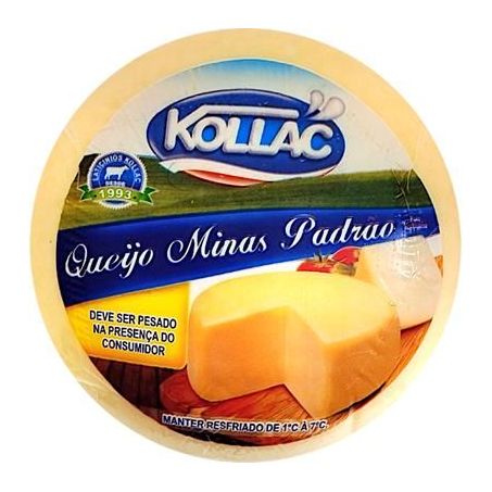 Queijo Minas Padrao Kollac Kg Fracionado Meia Lua