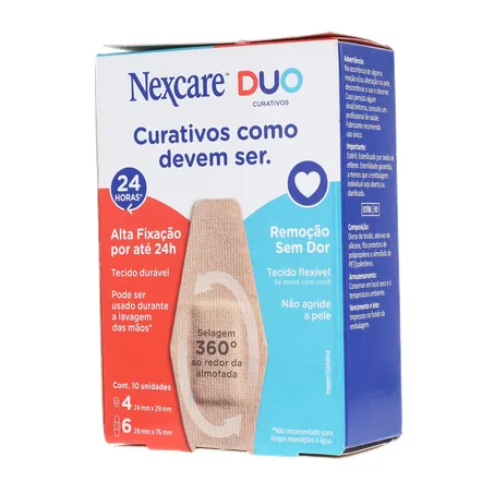 Curativo nexcare duo tamanhos diferentes caixa c-10unid 360-3