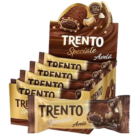 Chocolate barrinha trento pcc/12x26g speciale avela ao leite