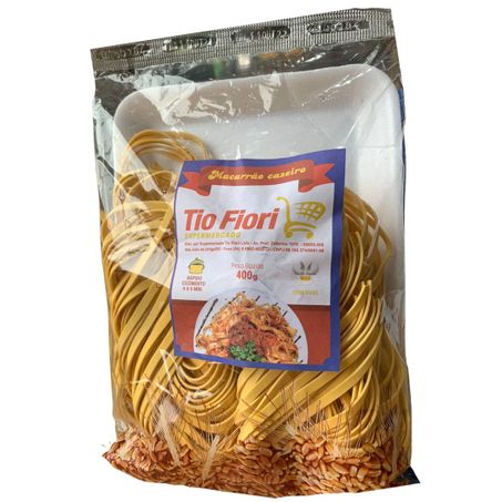 Massa caseira tio fiori 400g n3 larga bandeja